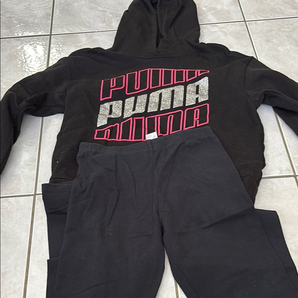 Puma Kids Black Bottoms